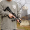LONG SLEEVE SHIRT, HAND BUILT, GREY