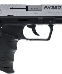 Walther PK380 Nickel 380 ACP with Black Frame
