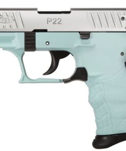 Walther P22 QD 22LR Rimfire Pistol with Angel Blue Frame