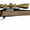 Howa Ranchland Compact Rifle Combo HGR36209S, 243 Winchester, 20 in, Coyote Sand Synthetic Stock, Blue Finish, w/Scope & Rings